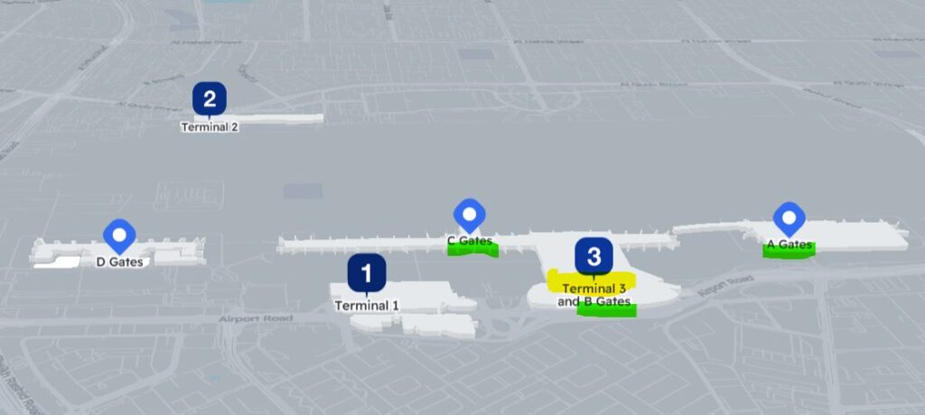 ドバイ空港 地図